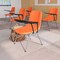 Flash Furniture Orange Ergonomic Shell Chair with Left Handed Flip-Up Tablet Arm RUT-EO1-OR-LTAB-GG - alternate 1